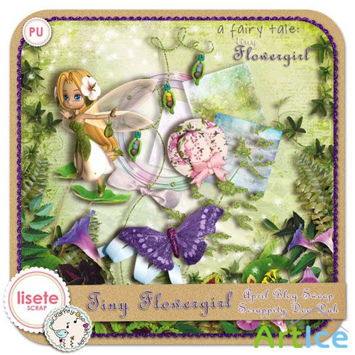 Scrap-set - Tiny Flower Girls