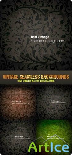 Stock vector - Vintage Seamless Backgrounds |  