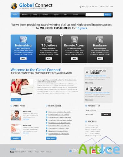 Free Global Connect Website Template