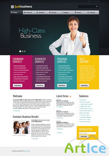 Free Just Business Website Template