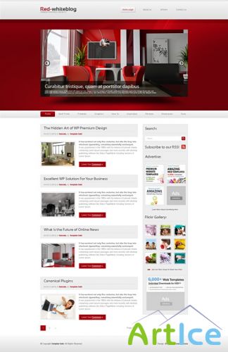 Red and White Html Dream Templates