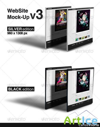 GraphicRiver WebSite Mock-Up v3