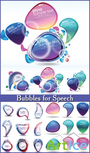 Bubbles for Speech - Stock Vectors