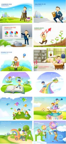 VitaminD 015 Special Illust 122xAI Backgrounds, Icons & Illustrations