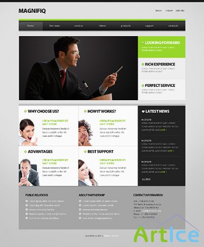 Magnifiq Business Free Website Template