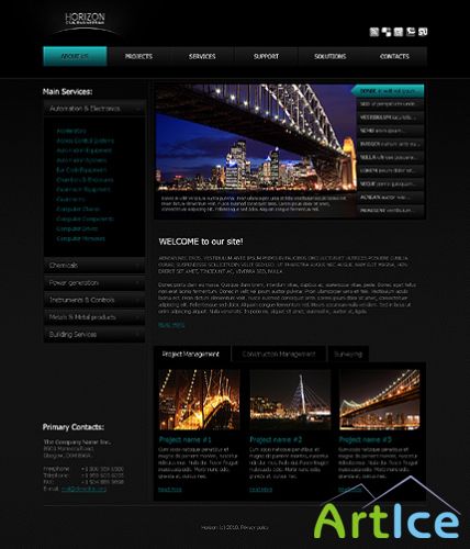 Free Civil Engineering Website Template