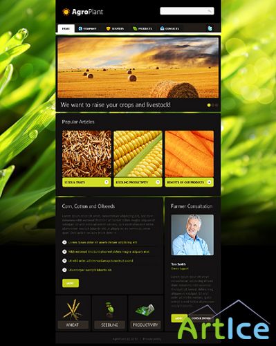 Free Agroplant Agriculture Website Template