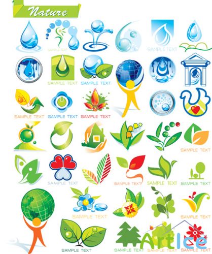 Shutterstock - Ecology and Botanic Icon Set EPS