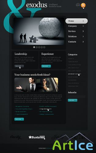 Free Exodus Business Website Template