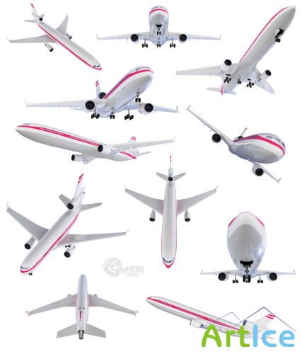 Shutterstock - Isolated Collection of Aircraft, Airbus