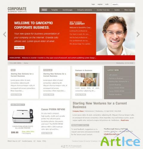 GK Corporate 2 v2.0.14 for Joomla 1.5 (update 17/03/2011)