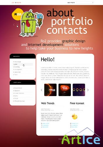 R02 Design Free Website Template