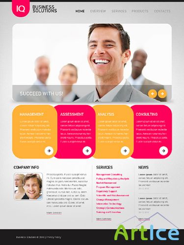 Free Iq Business Website Template