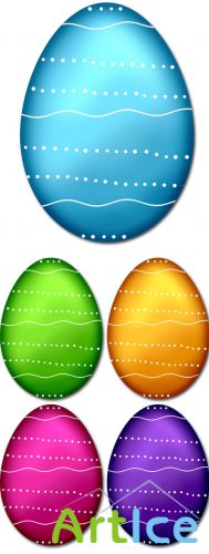 PSD Cliparts - Easter Eggs