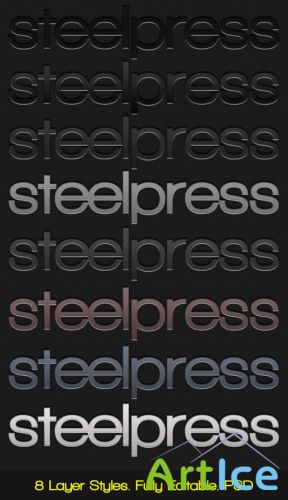 GraphicRiver Steelpress - Unique Photoshop Styles-Text RETAIL