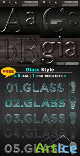 Elegant glass transparent lucid shiny layer style