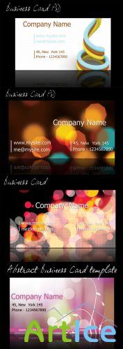 Abstract Business Cards