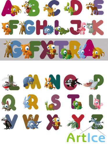 Shutterstock - Animal Alphabet EPS