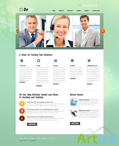 Debizz Business Free Website Template