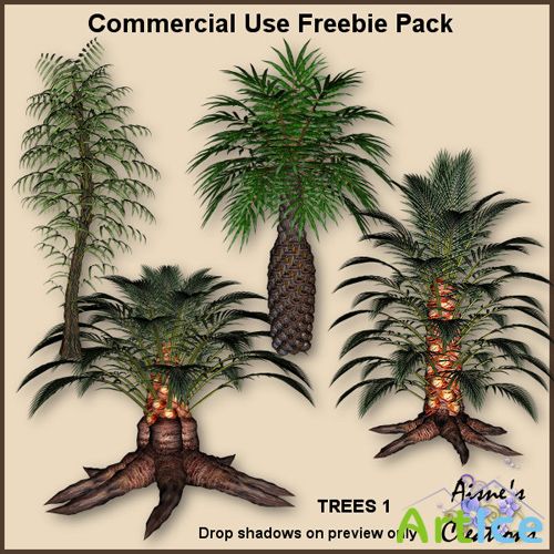 Scrap-kit - Aisne Cufreebies - Trees 1