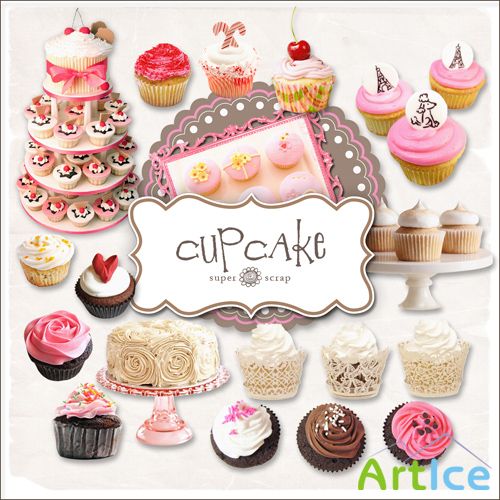 Scrap-kit - Cup Cake Set