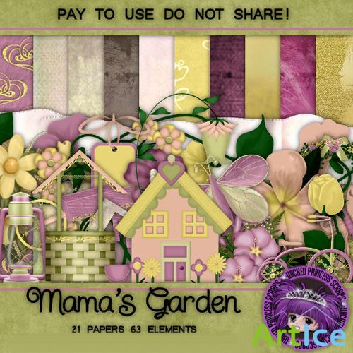 Scrap-set - Mama's Garden