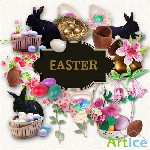 Scrap-kit - Easter Illustration Set