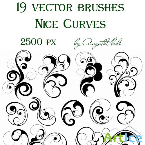 vector brushes Nice Curves