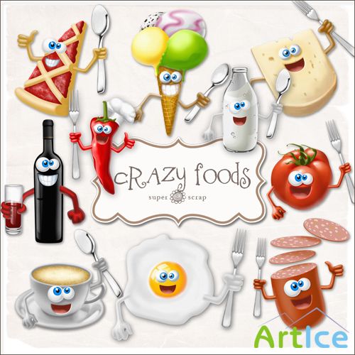 Scrap-kit - Crazy Foods