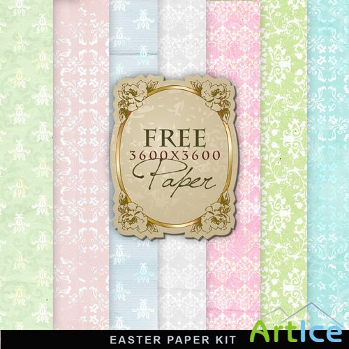 Textures - Vintage Easter Papers #3