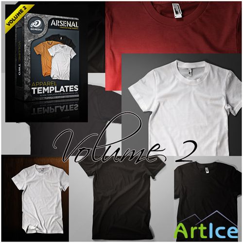 GoMedia Arsenal T-Shirt Templates Vol 2