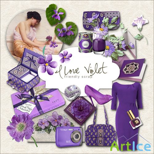 Scrap-kit - I Love Violet