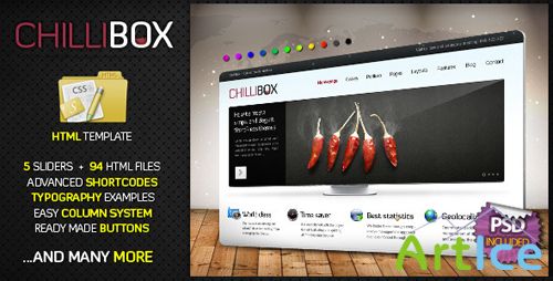 ThemeForest - ChilliBox. Premium HTML template