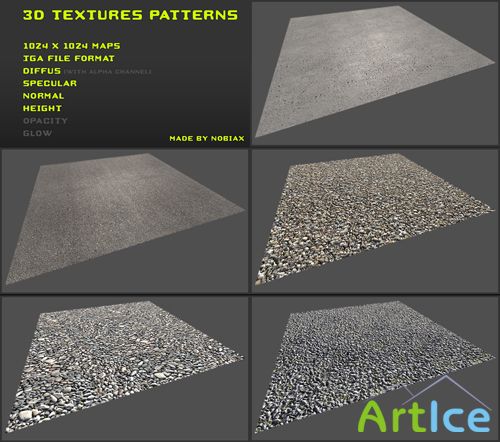 3d textures pack 09 by nobiax