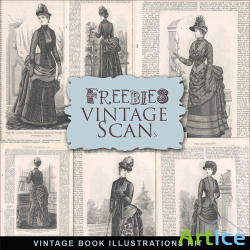 Scrap-kit - Vintage Fashion Illustrations