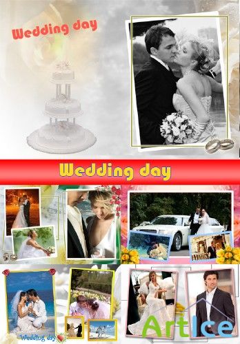   "Wedding day" (6 PSD + 6 PNG)