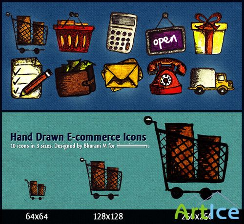 Hand Drawn E-Commerce Icons