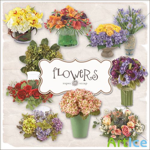 Scrap-kit - Flowers Arrangement III