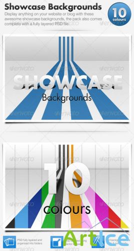 3D Showcase Line Backgrounds x10 - GraphicRiver