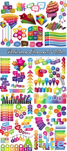 Delicious Elements Vector