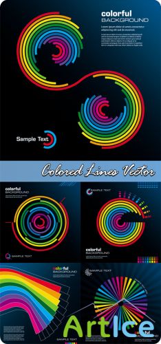 Colored Lines Vector