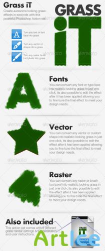 GraphicRiver Grass iT - Photoshop Action