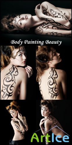 Body Painting Beauty - Stock Photos