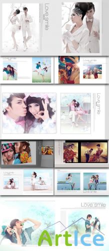 Photo templates love couple smiling photo