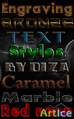 Layered Text Styles For Photoshop