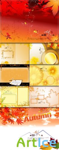 Art photo template my fall Autumn