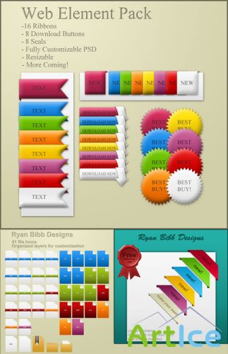Web Elements Pack for Photoshop