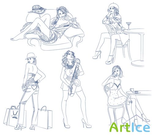 Girls Vector