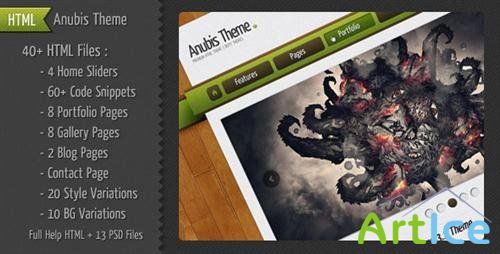 ThemeForest - Anubis Ultimate HTML Theme - Rip