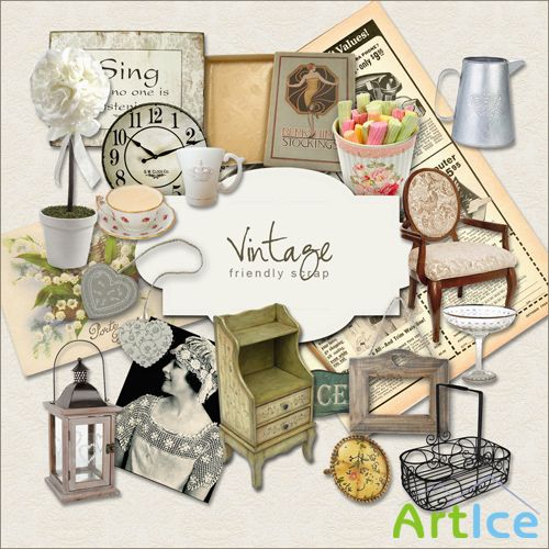 Scrap-kit - Vintage Subjects